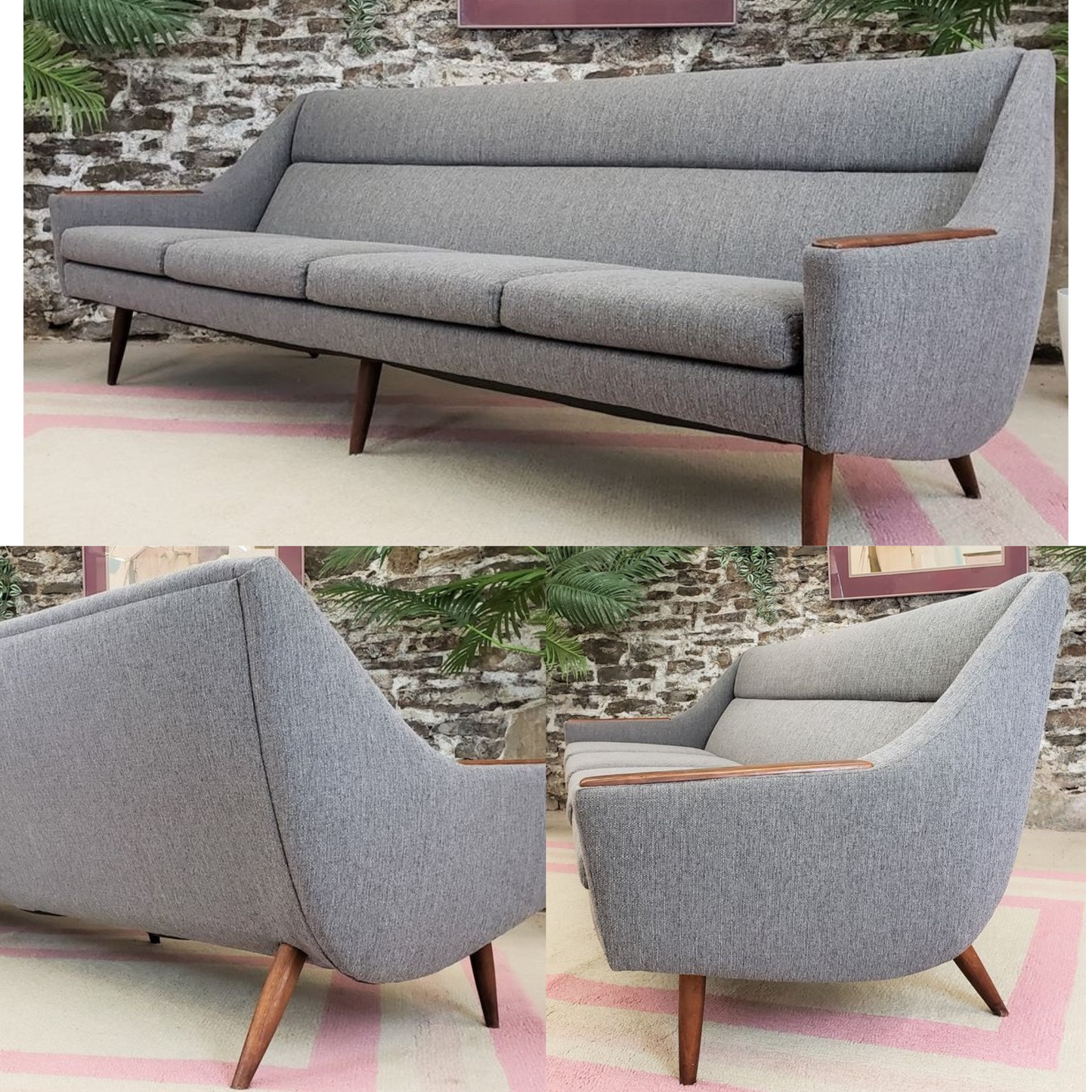 Danish MCM Teak Sofa 4-Seater will be REFINISHED & REUPHOLSTERED