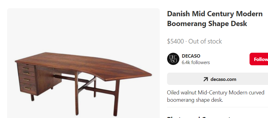 REFINISHED Large MCM Walnut Office Suite PERFECT (Desk Free-Standing & Office Console 98"/101") - Mid Century Modern Toronto
