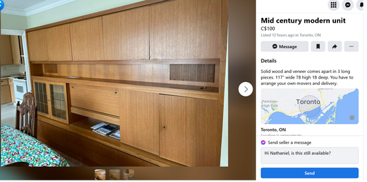 8. Selling your vintage Mid Century Modern furniture (part 1)
