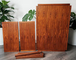 REFINISHED Mid Century Modern Rosewood Table w 2 Leaves 54