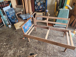 REFINISHED MCM Teak Loveseat Daybed & 3 Armchairs by Toothill, UK REUPHOLSTERED 19