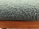 REFINISHED MCM Teak Loveseat Daybed & 3 Armchairs by Toothill, UK REUPHOLSTERED 17