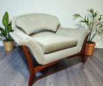 REFINISHED REUPHOLSTERED Mid Century Modern Sofa & Armchair 8