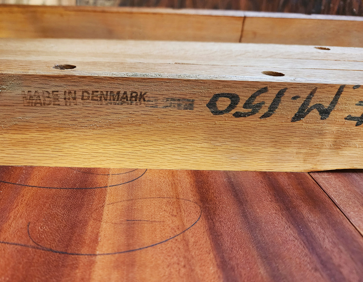 REFINISHED Danish Mid Century Modern Teak Table Oval w 2 leaves 60"-100"