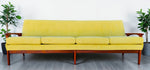 REFINISHED REUPHOLSTERED Mid Century Modern Teak 4-Seater Sofa by R.Huber 3