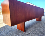REFINISHED Mid Century Modern Teak TV Console/ Bookcase by RS Associates 72