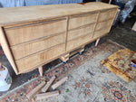 REFINISHED Mid-Century Modern Teak 9 Drawers Dresser 11