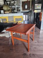 REFINISHED Mid Century Modern Teak Accent Table 12