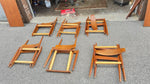 6 REFINISHED REUPHOLSTERED in wool mohair Danish MCM Teak Chairs by Bramin 20