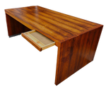 REFINISHED Mid Century Modern Free-Standing Rosewood Desk by J. Geiger 1