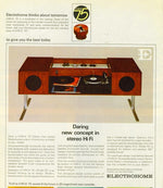 REFINISHED MCM Electrohome Circa 75 Model 701 Stereo Console Space Age Teak 9