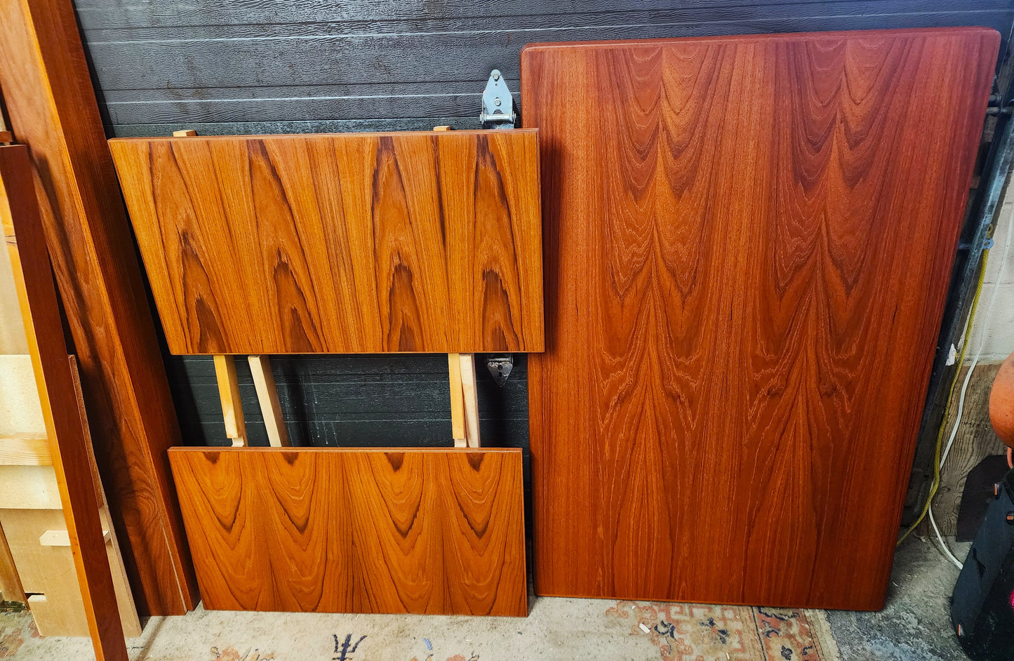 REFINISHED Danish MCM Teak Draw Leaf Table by H. Kjaernulf  54" - 94"