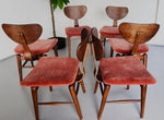 REFINISHED MCM Russell Spanner Dining Table & 6 REUPHOLSTERED Chairs 4
