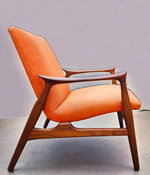 Will be REFINISHED REUPHOLSTERED Danish MCM Teak Sofa & Lounge Chair by Arne Hovmand-Olsen 2