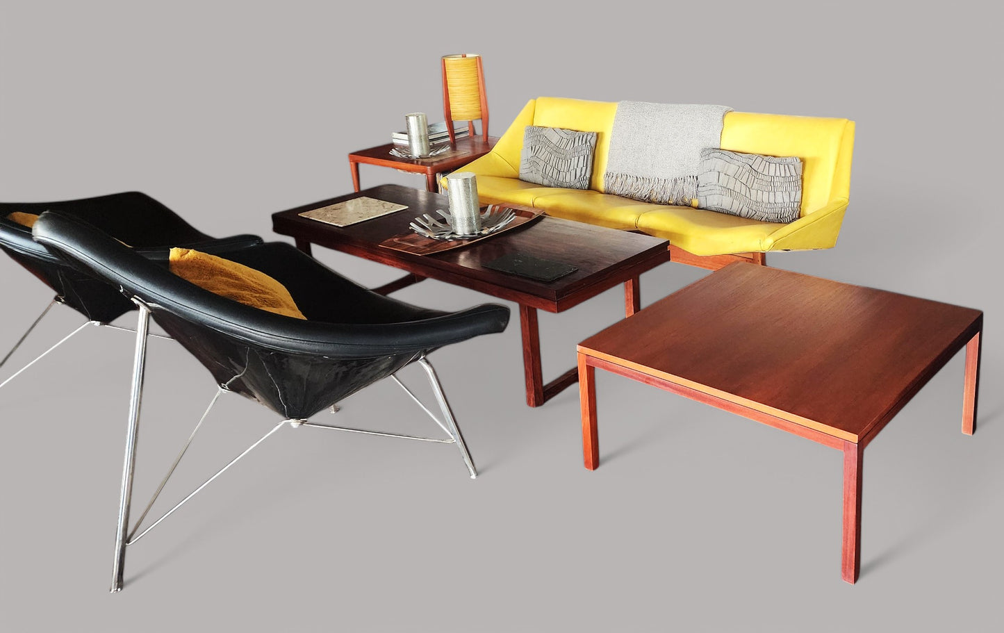 REFINISHED Mid Century Modern Teak Coffee Table Square by Reff (2 available)