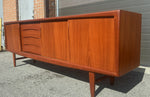 REFINISHED Danish Mid Century Modern Teak Sideboard by Gunni Omann for ACO, 95