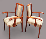2 Scandinavian Mid Century Modern Rosewood Armchairs 1