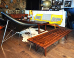 REFINISHED Mid Century Modern Solid Teak Slatted Bench or Coffee Table 60