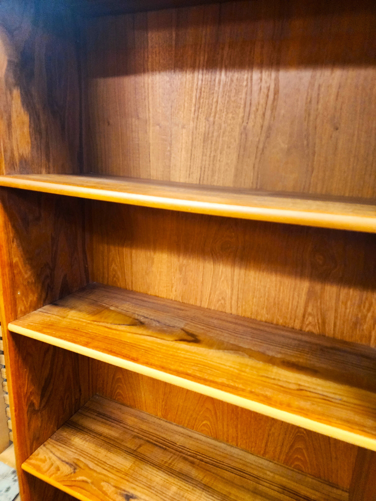 RESTORED Danish Mid Century Modern Teak Bookcase  H 76