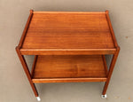 REFINISHED Mid Century Modern Teak Bar Cart 2