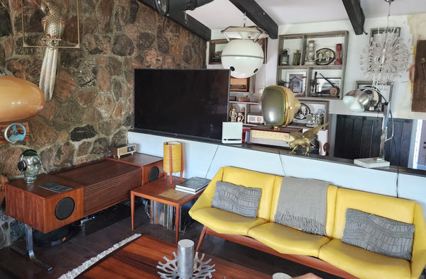 REFINISHED MCM Electrohome Circa 75 Model 701 Stereo Console Space Age Teak