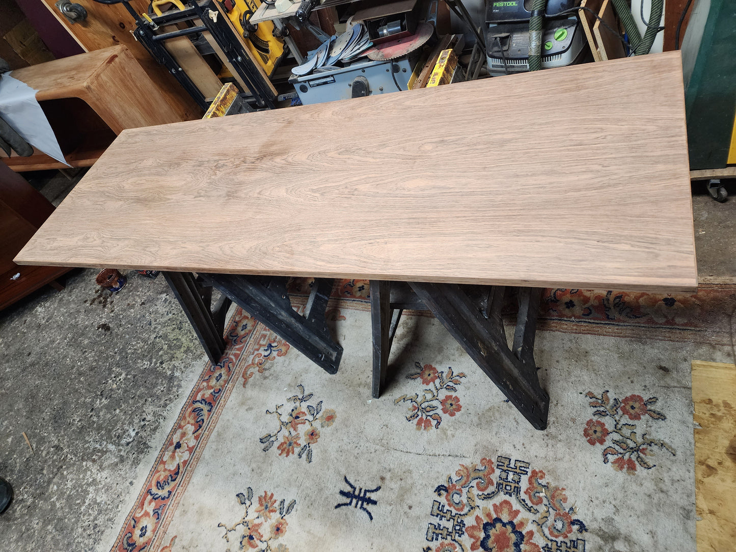 REFINISHED Danish Mid Century Modern Rosewood Coffee Table, Large & Narrow