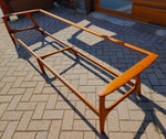 REFINISHED REUPHOLSTERED Mid Century Modern Teak 4-Seater Sofa by R.Huber 13