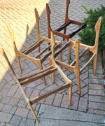 Choose Fabric***4 REFINISHED Danish Mid Century Modern teak chairs by Erik Buch, model 49 10