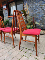 RESTORED Danish MCM Teak Eva Dining Chairs by Niels Kofoed 14