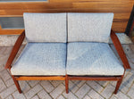 Choose Fabric! REFINISHED Danish MCM Teak Two-Seater Sofa by Arne Vodder for Glostrup 19