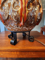 Mid Century Modern Pottery Lamp by Maurice Chalvignac 39.5