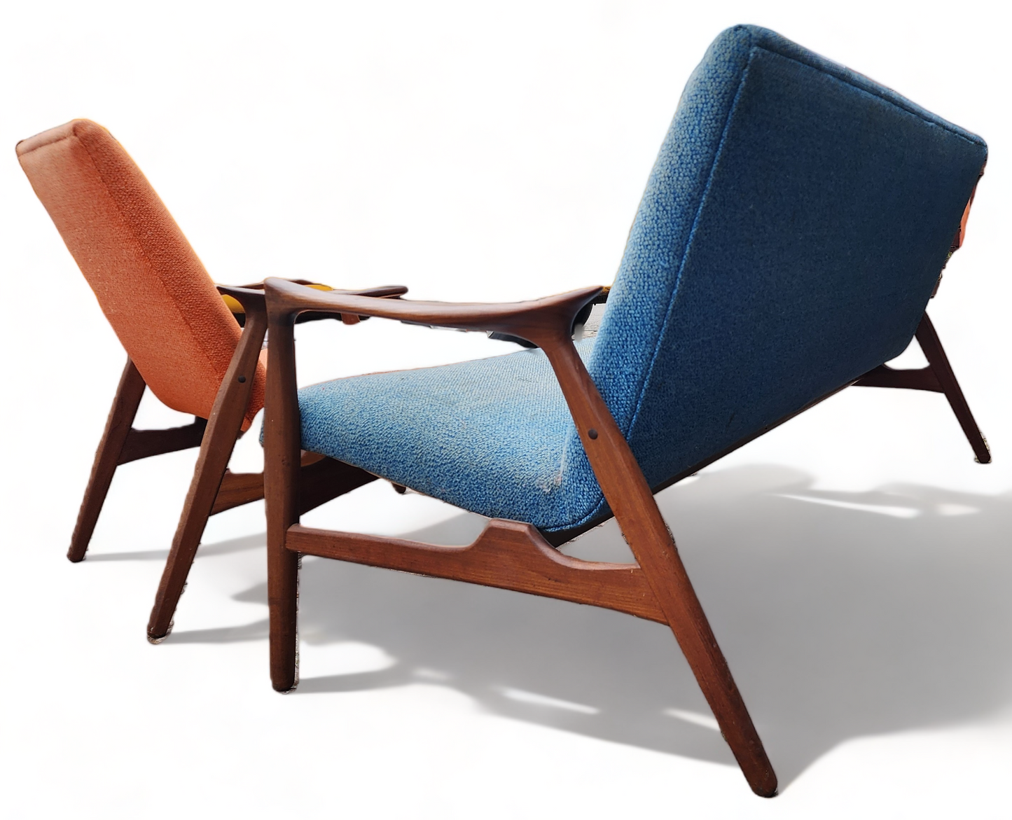 Will be REFINISHED REUPHOLSTERED Danish MCM Teak Sofa & Lounge Chair by Arne Hovmand-Olsen