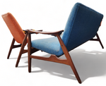 Will be REFINISHED REUPHOLSTERED Danish MCM Teak Sofa & Lounge Chair by Arne Hovmand-Olsen 4