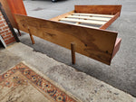 REFINISHED Mid Century Modern Teak Bedroom set (Queen Bed w Nightstands & 2 Dressers) 11