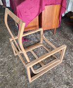 REFINISHED Mid Century Modern Teak Lounge Chair & Ottoman by Lennart Bender, Sweden 14