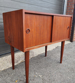 REFINISHED Danish Mid Century Modern Teak Cabinet & Mirror 11