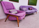 RESTORED Mid Century Modern Folke Ohlsson Lounge Chair by Dux 1