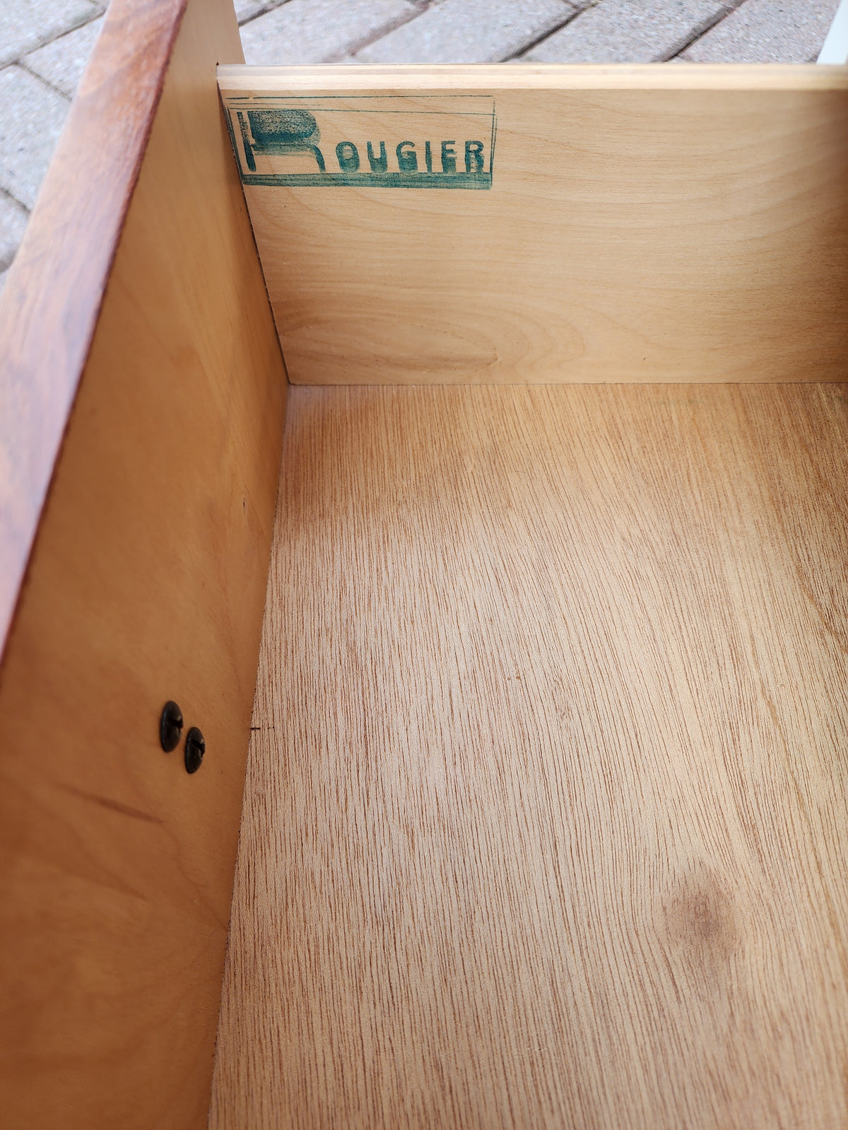 RESTORED Mid Century Modern Rosewood Dresser & Armoire by Roger Rougier