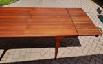 REFINISHED Danish MCM Teak Extension Table by Ib Kofod-Larsen for Faarup 68