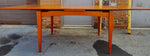 REFINISHED Danish Mid Century Modern Teak Floating Draw Leaf Dining Table 52