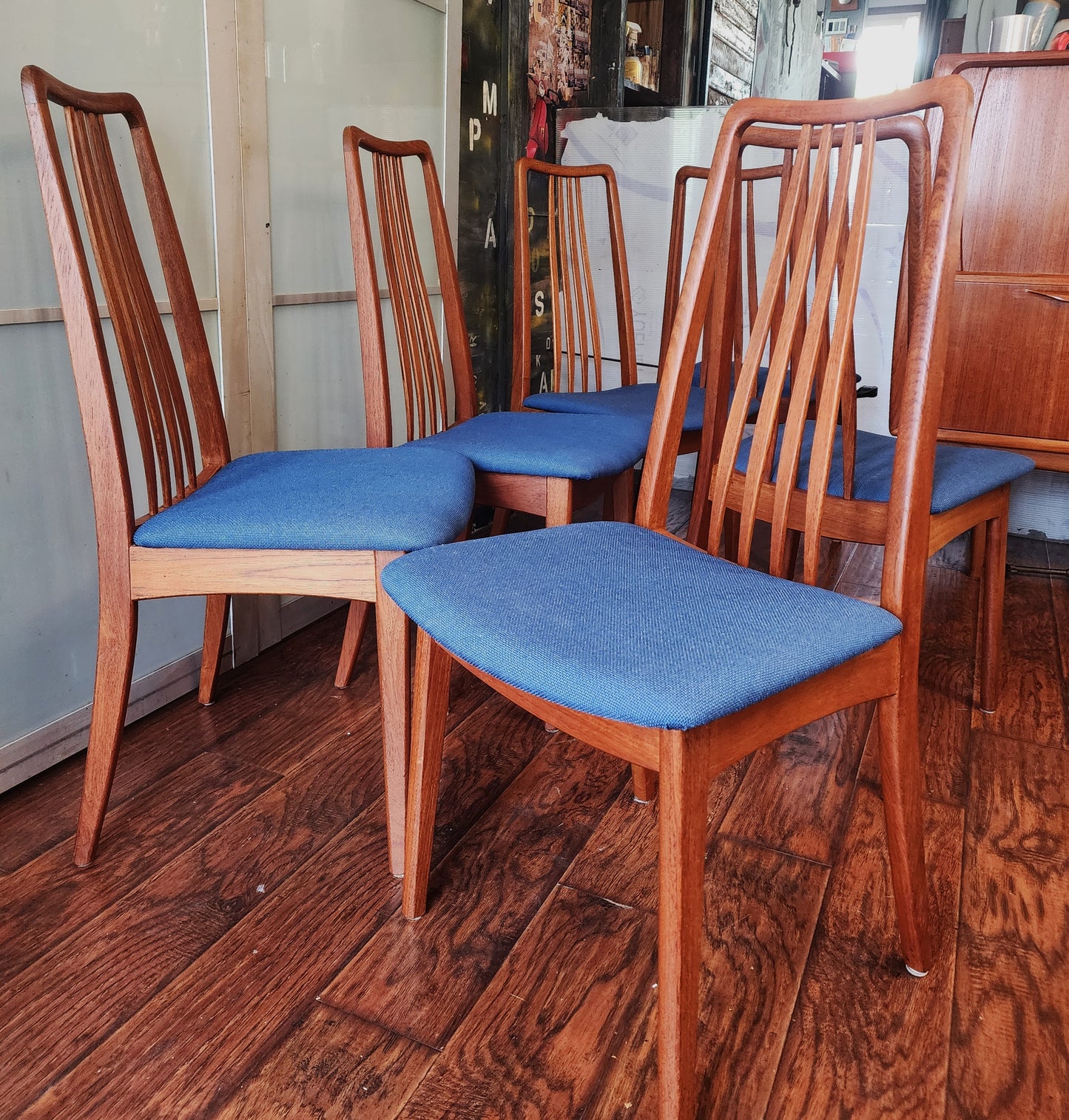 Choose Fabric***6 RESTORED Danish Mid Century Modern Teak Chairs by A.Jensen for Holstebro