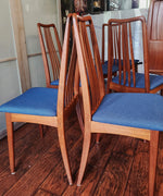 Choose Fabric***6 RESTORED Danish Mid Century Modern Teak Chairs by A.Jensen for Holstebro 5
