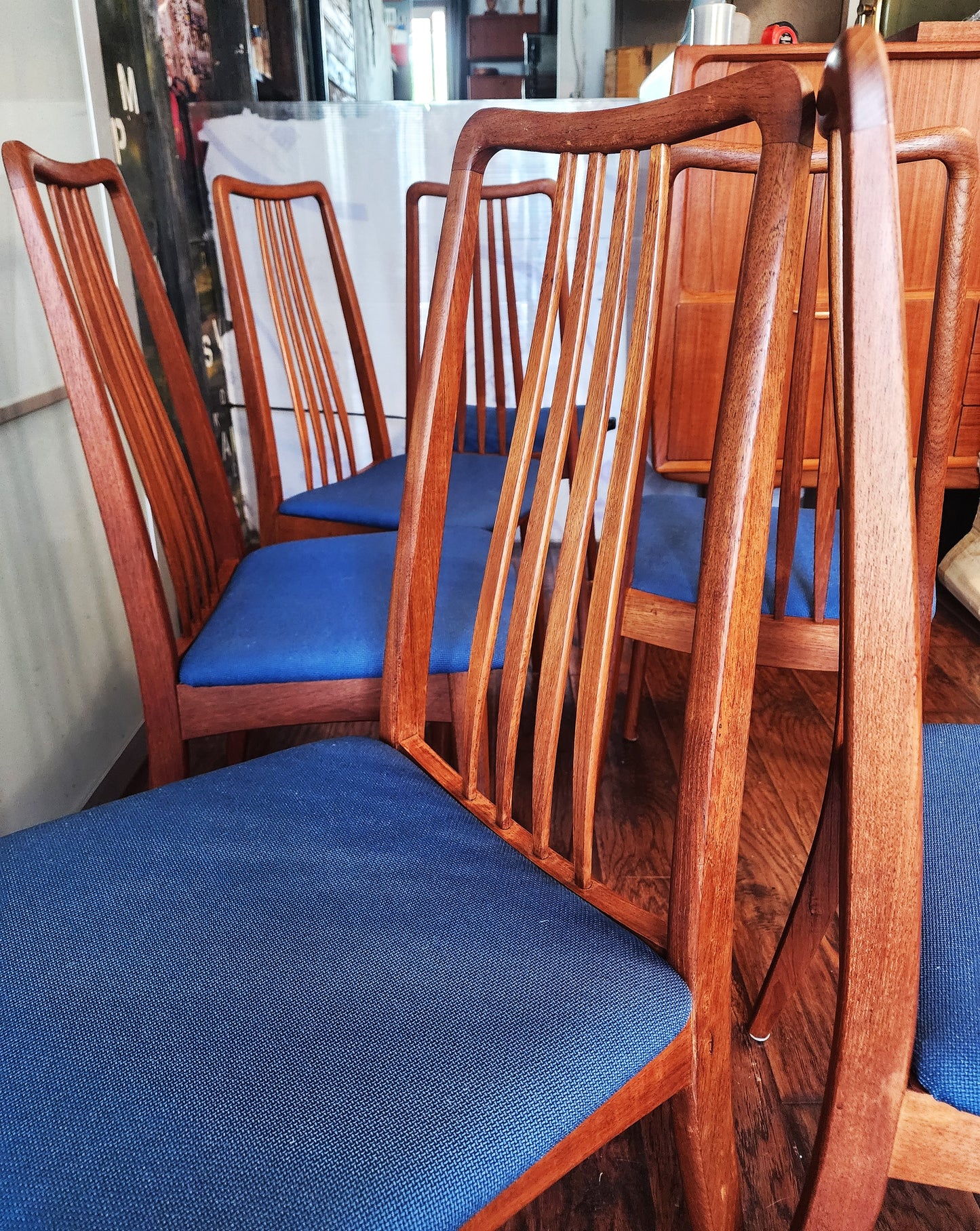 Choose Fabric***6 RESTORED Danish Mid Century Modern Teak Chairs by A.Jensen for Holstebro