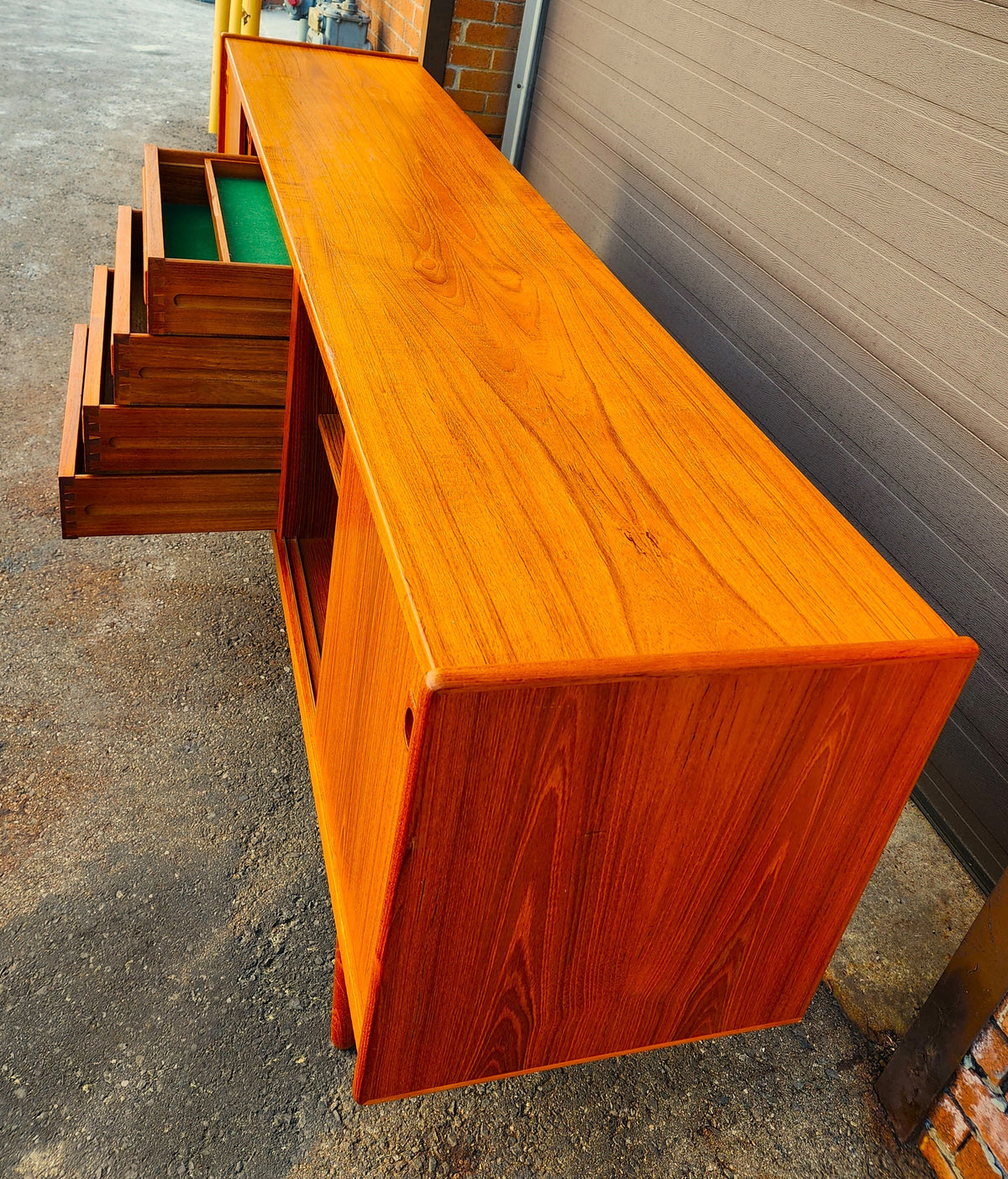 Danish Mid Century Modern Teak Sideboard by Johannes Andersen 94