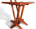 REFINISHED Mid Century Modern Teak Floor Lamp with Built in Table 14