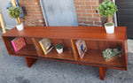 REFINISHED Mid Century Modern Teak TV Console/ Bookcase by RS Associates 72