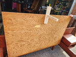 REFINISHED Danish Mid Century Modern Teak Bed w Floating Nightstands Queen 11