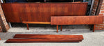 REFINISHED Danish Mid Century Modern Teak Bed w Floating Nightstands Queen 13