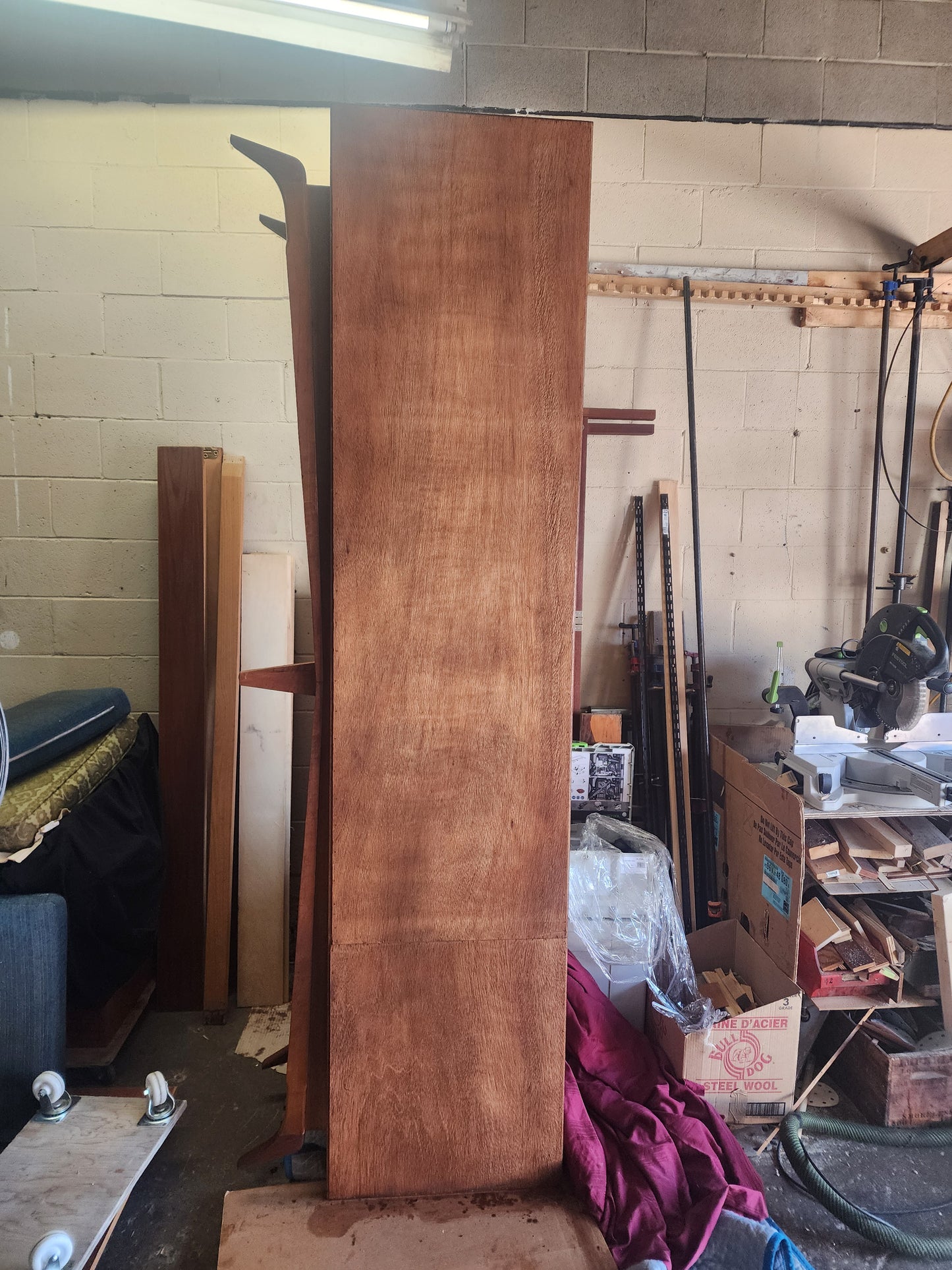 REFINISHED Exceptional  Mid Century Modern Walnut Sideboard  96"