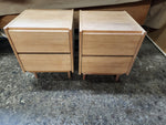 REFINISHED MCM Teak Queen Bed w Storage, Nightstands & 2 dressers by REFF 16